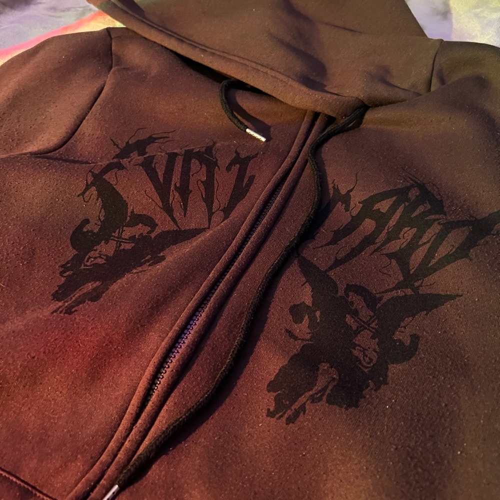 Brown Graphic Hoodie
